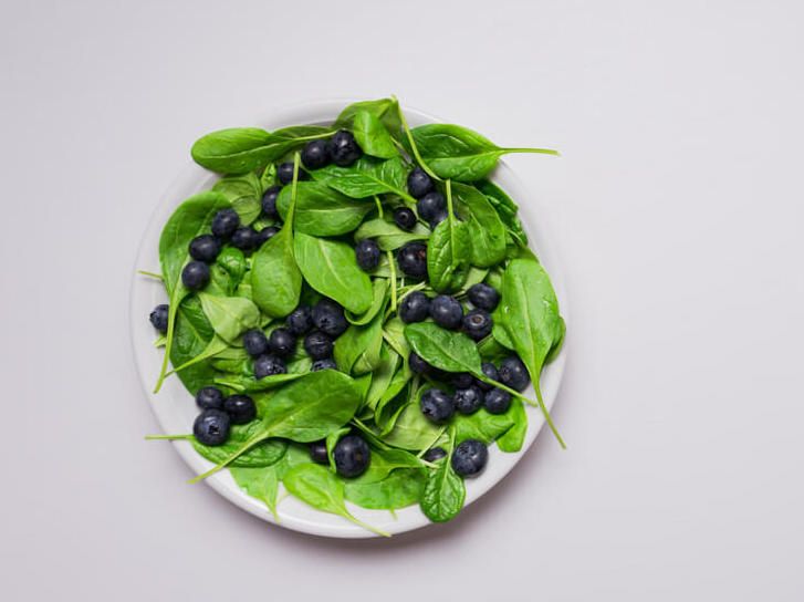 spinach-and-blueberries-provide-antioxidants-for-dog-brain-health