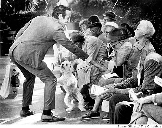 Harvey Milk campaigns for Supervisor in Golden Gate Park on October 23 1975